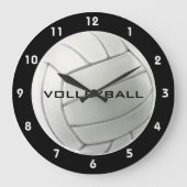 Volleybalontwerpwandklok Grote Klok (Voorkant)