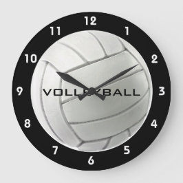 Volleybalontwerpwandklok Grote Klok
