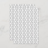 Volleybalpatroon Afdrukken KUSTGRONDKLEUR Bedankkaart (Voorkant / Achterkant)