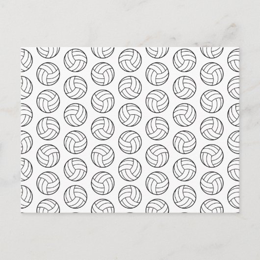 Volleybalpatroon Afdrukken KUSTGRONDKLEUR Briefkaart (Voorkant)