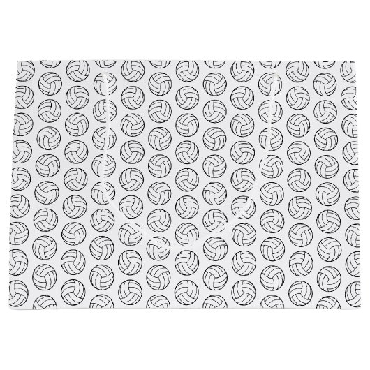 Volleybalpatroon Afdrukken KUSTGRONDKLEUR Groot Cadeauzakje (Voorkant)