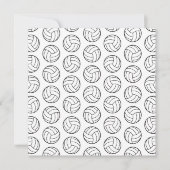 Volleybalpatroon Afdrukken KUSTGRONDKLEUR Kaart (Voorkant)