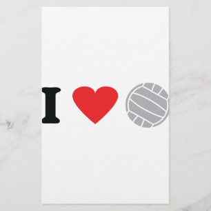 volleybalpictogram briefpapier