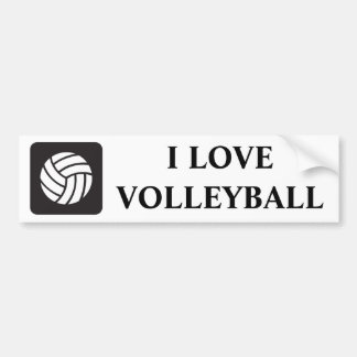 Volleybalpictogram Bumpersticker