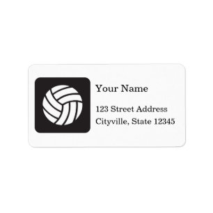 Volleybalpictogram Etiket