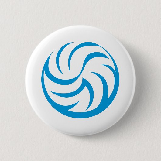 Volleybalpictogram Ronde Button 5,7 Cm (Voorkant)