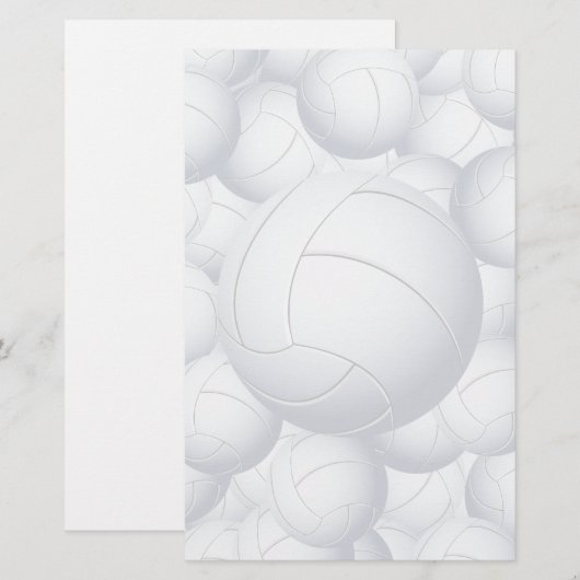 volleybalpool briefpapier (Voorkant / Achterkant)