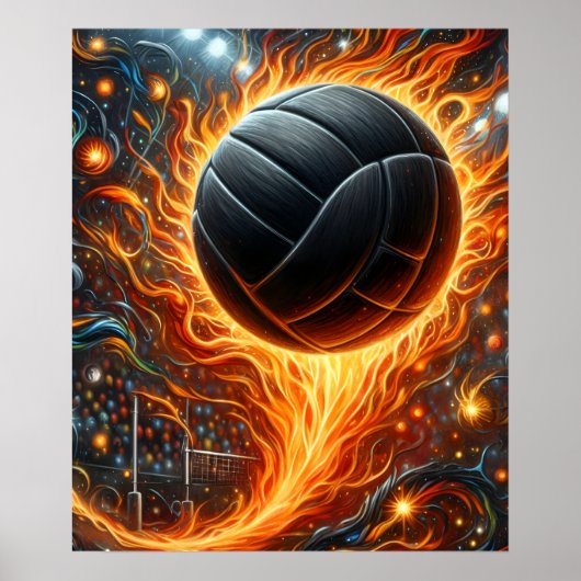 Volleybalposter Poster (Voorkant)