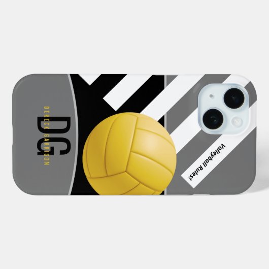 Volleybalregels | INITIALEN Case-Mate iPhone Case (Achterkant (horizontaal))