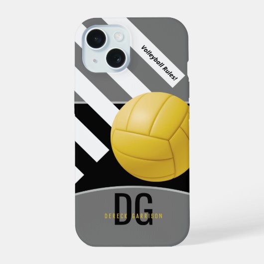 Volleybalregels | INITIALEN iPhone 15 Case (Achterkant)