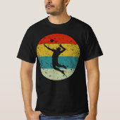 volleybalretro  silhouette 70s t-shirt (Voorkant)