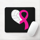 Volleybalroze lint-lint-borstkankerarsenaal muismat (Met muis)