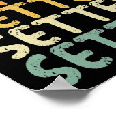 Volleybalsetter retro poster (Hoek)