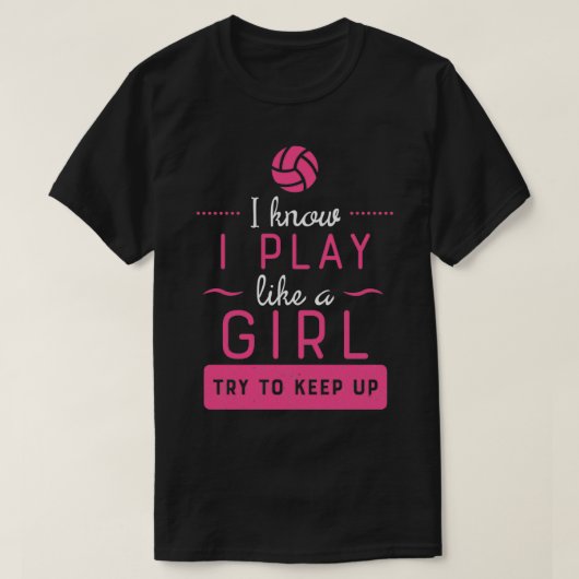 Volleybalspel als Girl Volleyball Volleyb T-shirt (Design voorkant)