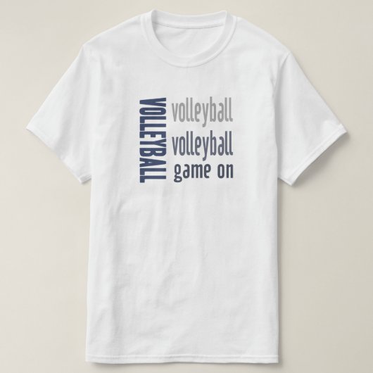 Volleybalspel op T-shirt (Design voorkant)