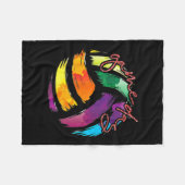 Volleybalspeldag — cadeaus voor volleybalovers fleece deken (Voorkant (Horizontaal))