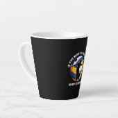 Volleybalspeler | Als je een zachte server wilt Latte Mok (Linkerhoek)