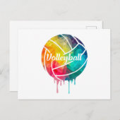 Volleybalspeler Beachvolleybal Team Gift Idee Briefkaart (Voorkant / Achterkant)