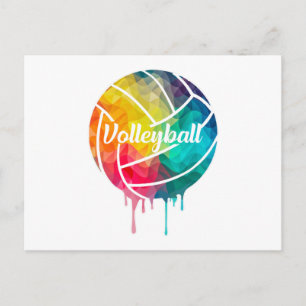 Volleybalspeler Beachvolleybal Team Gift Idee Briefkaart