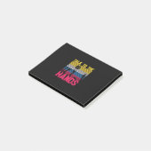 Volleybalspeler | Bespreking met de handen Post-it® Notes (Schuin)