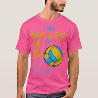 Volleybalspeler Deze bezoeker is 12 Volleybalbir T-shirt