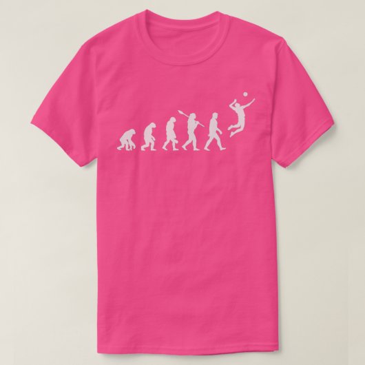 Volleybalspeler Evolutie Grappig Volleybalteam T-shirt (Design voorkant)