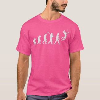 Volleybalspeler Evolutie Grappig Volleybalteam T-shirt