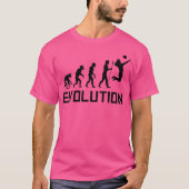 Volleybalspeler Evolution Grappig Volleybal T-shirt (Voorkant)