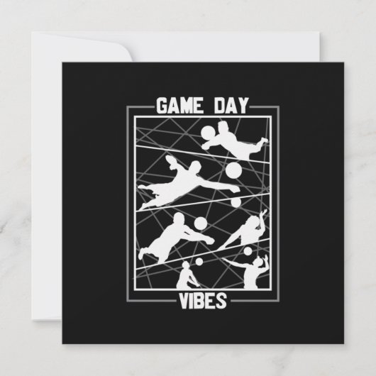 Volleybalspeler | Game Day Vibes Kaart (Voorkant)