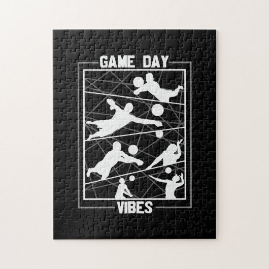 Volleybalspeler | Game Day Vibes Legpuzzel (Verticaal)