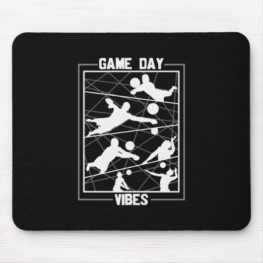 Volleybalspeler | Game Day Vibes Muismat (Voorkant)