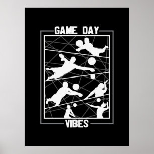Volleybalspeler   Game Day Vibes Poster