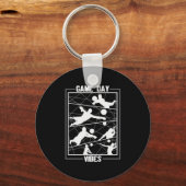 Volleybalspeler | Game Day Vibes Sleutelhanger (Voorkant)
