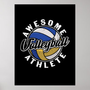 Volleybalspeler   Geweldige volleybal Poster