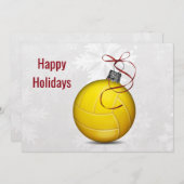 volleybalspeler Holiday Greeting Kaarten (Voorkant / Achterkant)