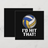 Volleybalspeler | Ik hoop dat Kaart (Voorkant / Achterkant)