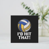 Volleybalspeler | Ik hoop dat Kaart (Staand voorkant)