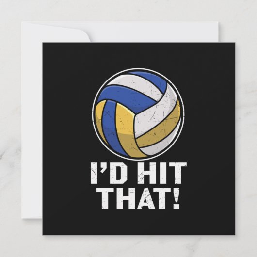 Volleybalspeler | Ik hoop dat Kaart (Voorkant)