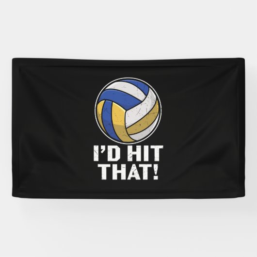Volleybalspeler | Ik hoop dat Spandoek (Horizontaal)