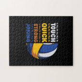 Volleybalspeler | Je moet sterk zijn Legpuzzel (Horizontaal)