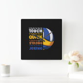 Volleybalspeler | Je moet sterk zijn Vierkante Klok (Huis)