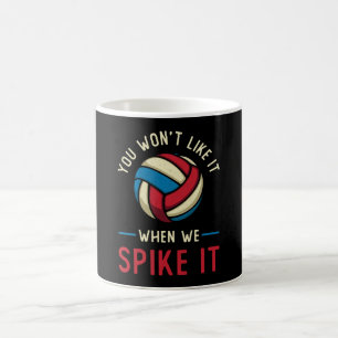 Volleybalspeler Je zult het niet leuk vinden Beach Koffiemok