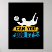 Volleybalspeler | Kan je het dig maken? Poster (Voorkant)
