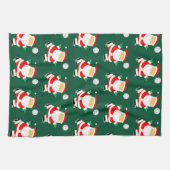 Volleybalspeler Kersthanddoek Theedoek (Horizontaal)