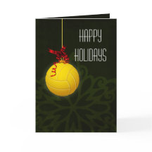 volleybalspeler kerstkaarten