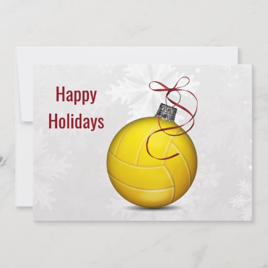 volleybalspeler Kerstkaarten Feestdagenkaart (Voorkant)