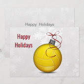 volleybalspeler Kerstkaarten Feestdagenkaart (Voorkant / Achterkant)