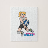 Volleybalspeler - licht/klonen legpuzzel (Verticaal)