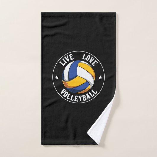 Volleybalspeler | Live Love Volleyball Handdoek (Handdoek)