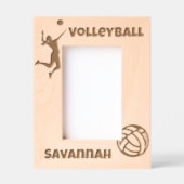 Volleybalspeler Lover Custom Name Gegraveerde Lijstjes (Voorkant)